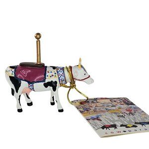 Cow Parade Mini Moo Carousel Cow Figurine 2002 #23124
